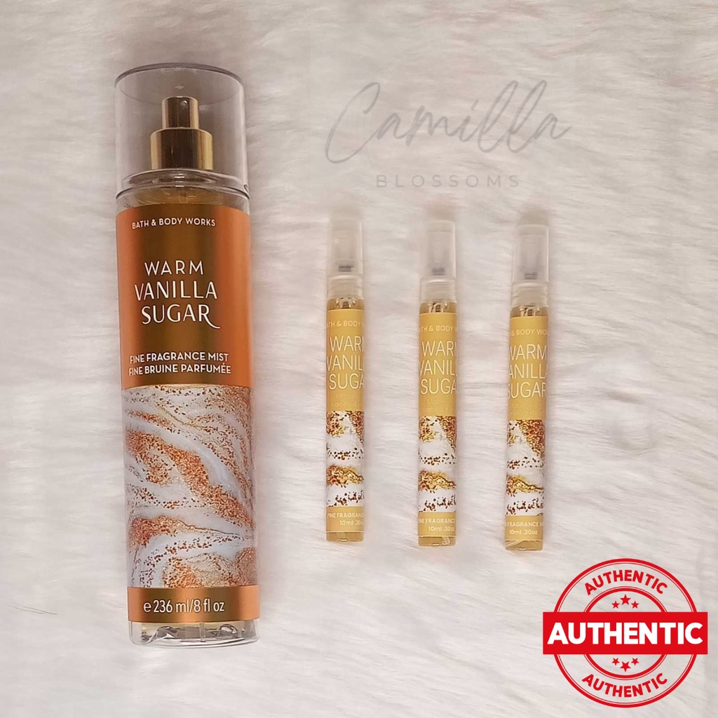 Authentic Bath & Body Works Warm Vanilla Sugar Decant (10mL) Shopee