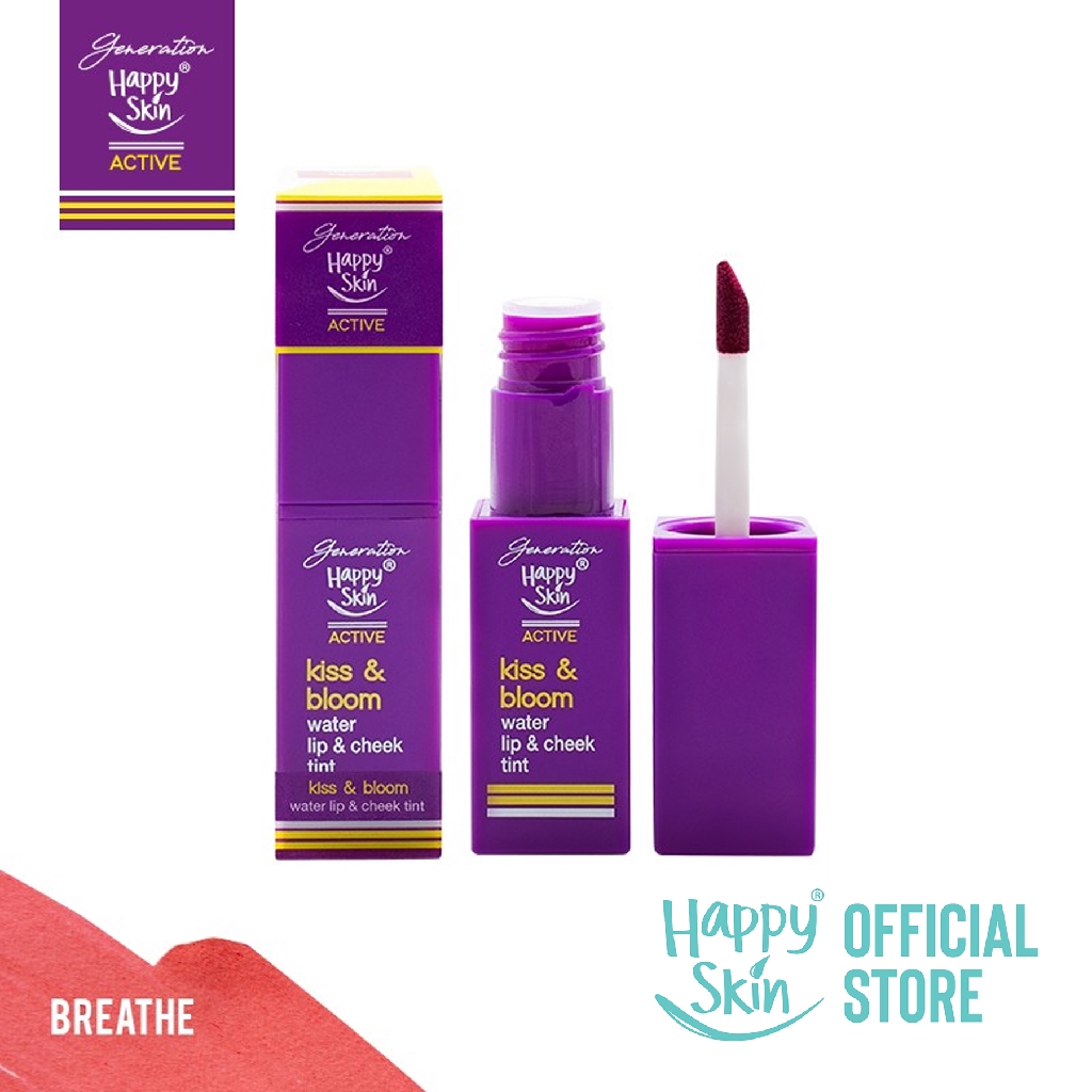 Happy Skin Kiss and Bloom Water Lip & Cheek Tint in Breathe Shopee