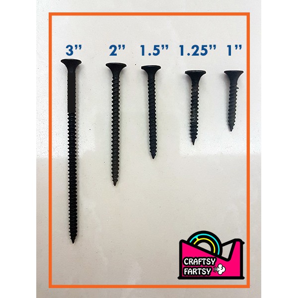 (PER 20PCS) Gypsum Screw / Black Screw Wood 3/4" to 3" Shopee Philippines