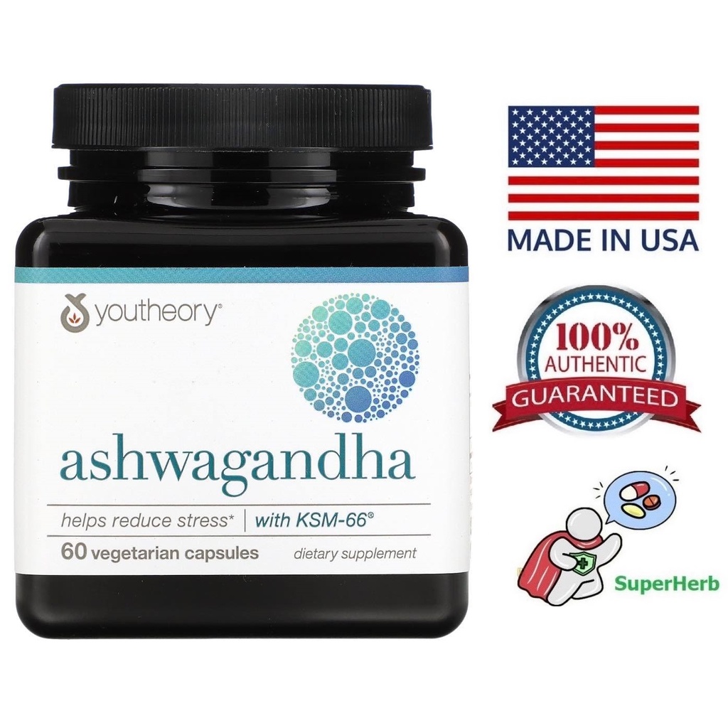 Youtheory, Ashwagandha, 60 Vegetarian Capsules Shopee Philippines