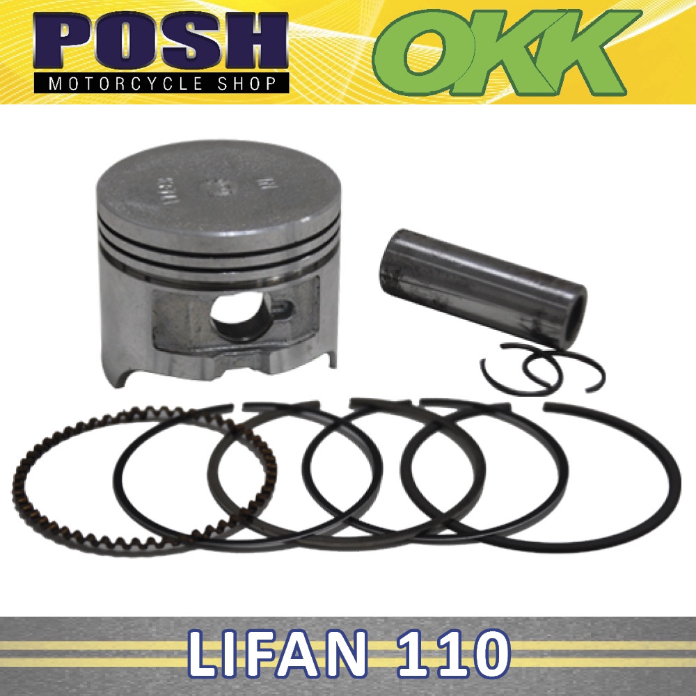 OKK LIFAN 110 Piston Kit [STD / 0.25 / 0.50 / 0.75 / 1.00] (Piston
