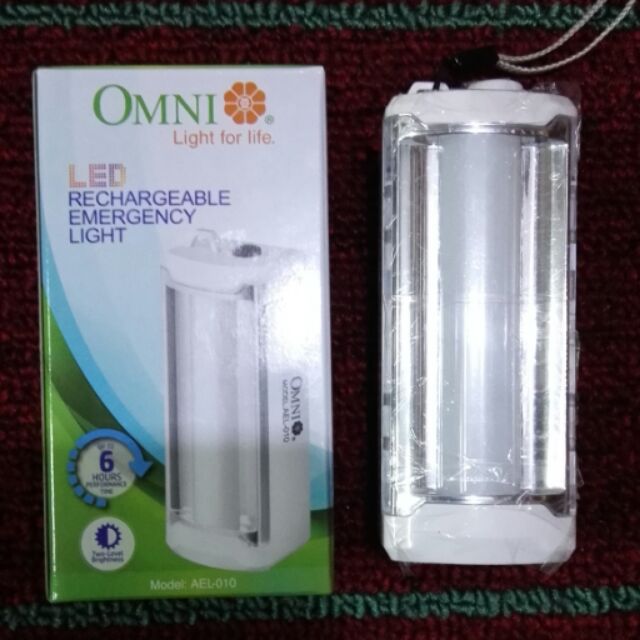 Omni LED Rechargeable Emergency Light (AEL010) Shopee Philippines
