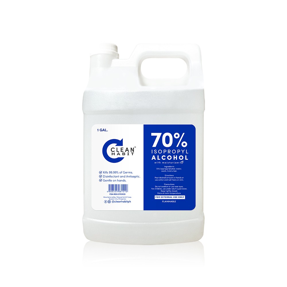 Clean Habit Authentic 70 Isopropyl Alcohol 1 Gal Shopee Philippines