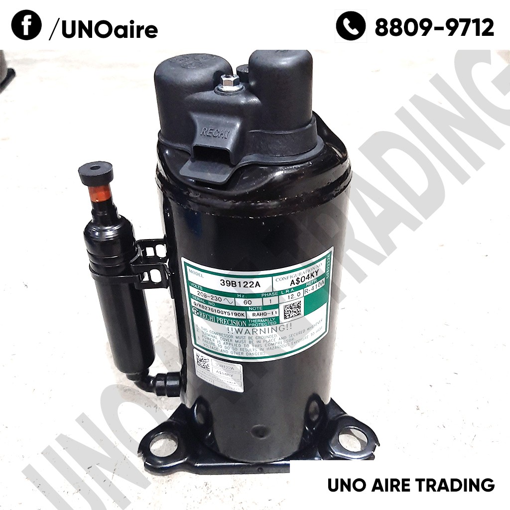 Compressor 1/2HP 39B122A LRA 12 noninverter Window Type Aircon RECHI