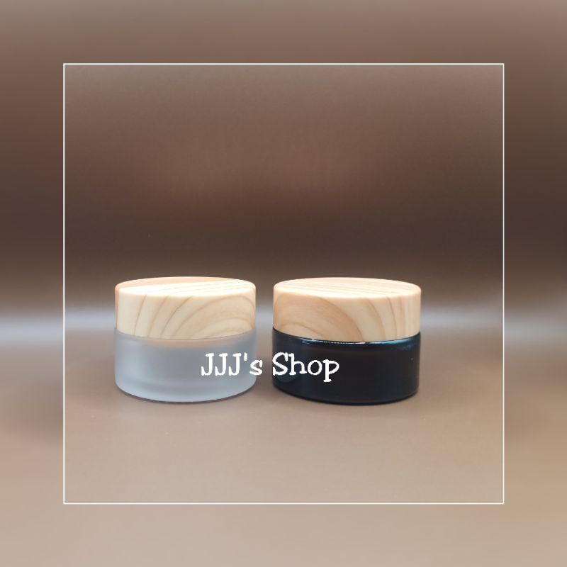 20grams Empty Cream Jars (Frosted and Amber Glass Jars) Shopee