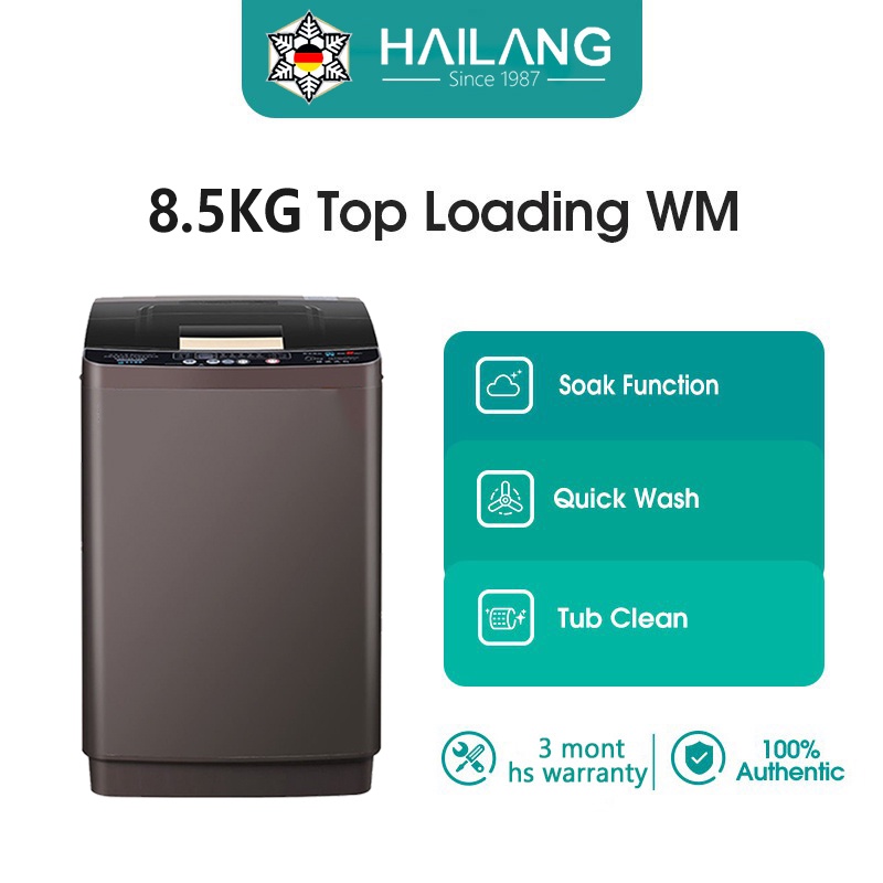 HAILANG Topload Fully Automatic Washing Machine (8.5kg) with Drying