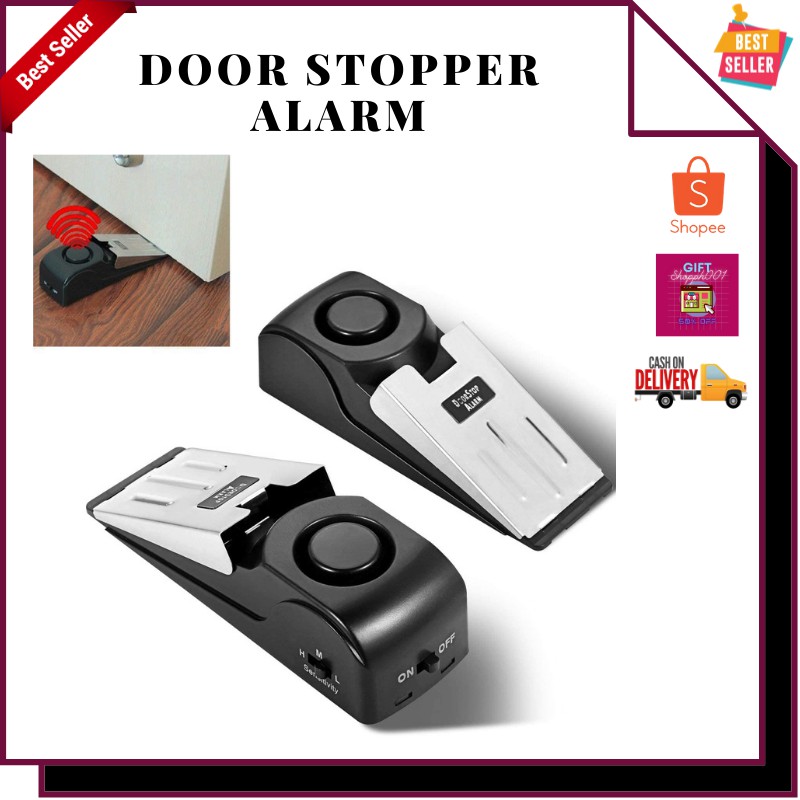 Door Stop Alarm Great for Traveling Security Door Stopper Safety