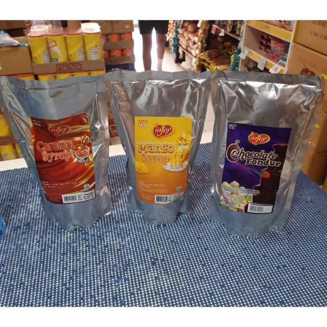 Injoy 1kg SYRUP Caramel/Mango/ChocoFondue Shopee Philippines