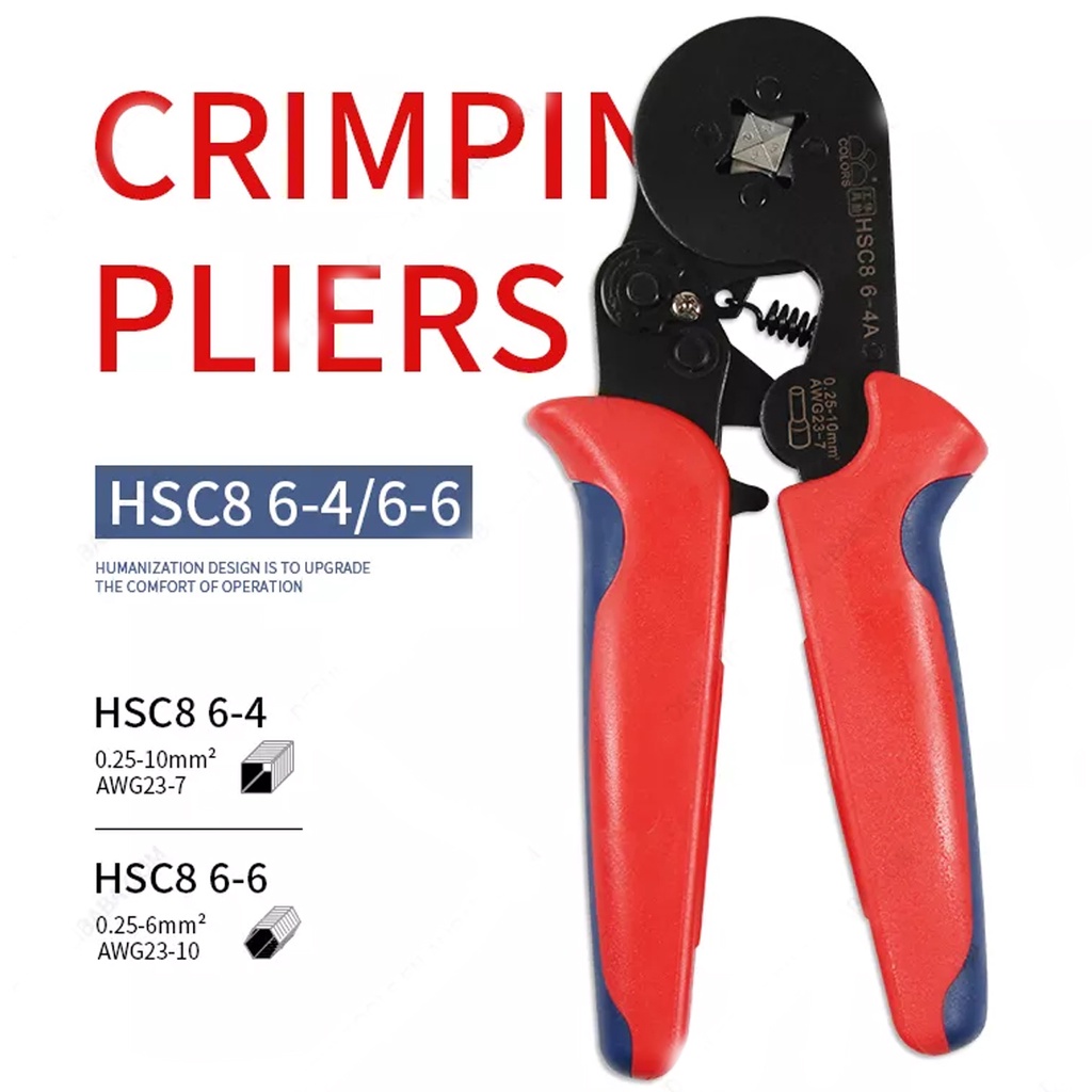 HSC8 66A/64A SelfAdjusting Crimping Pliers Terminal Crimper Plier