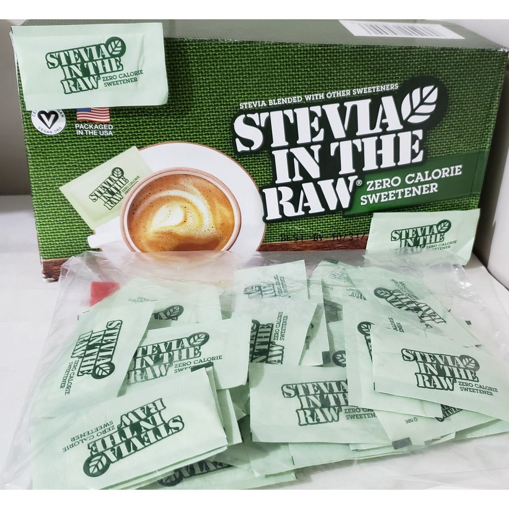 Stevia in the Raw 100 packets Natural Sweetener Zero Calorie EXPIRY