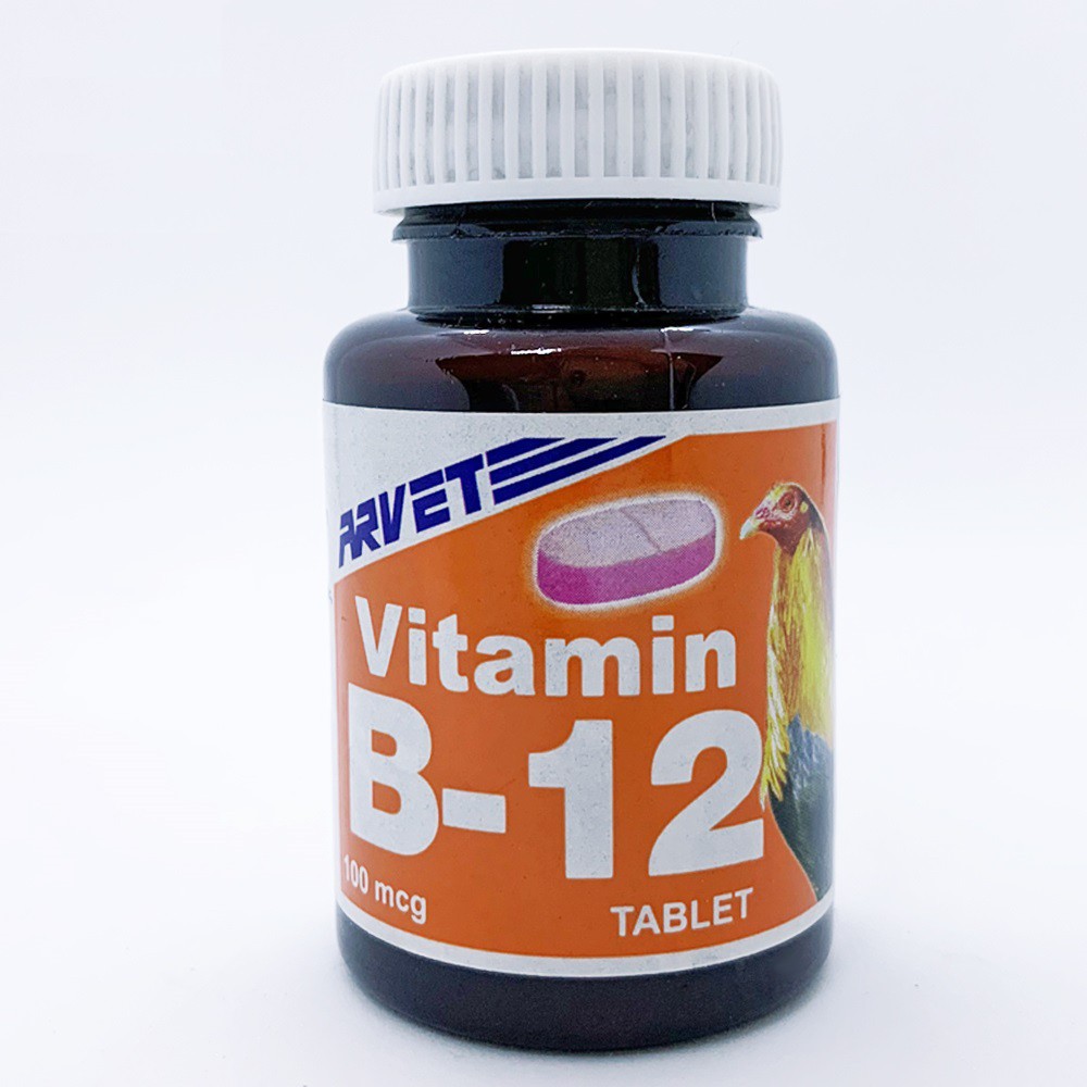 Arvet Chem Vitamin B12 100mcg (Cyanocobalamin) 50 Caplets for