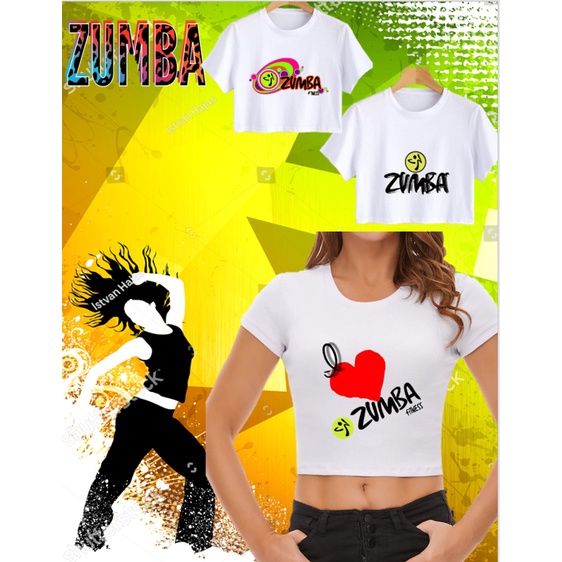 Zumba design graphic sublimation crop top A4 size Shopee Philippines