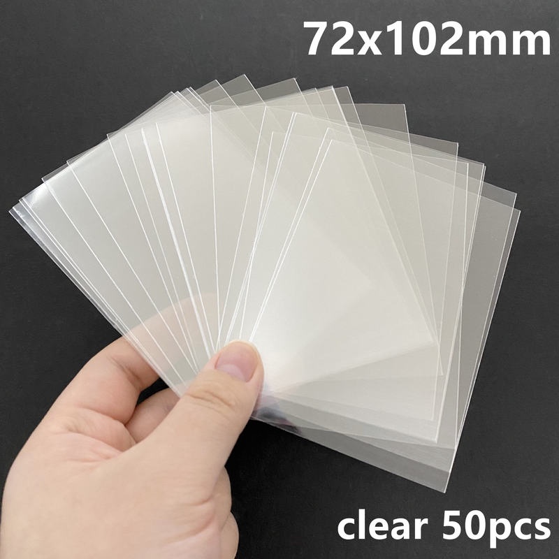50pcs MPC Card Sleeves Clear Card Protector Acidfree Inner Sleeve for