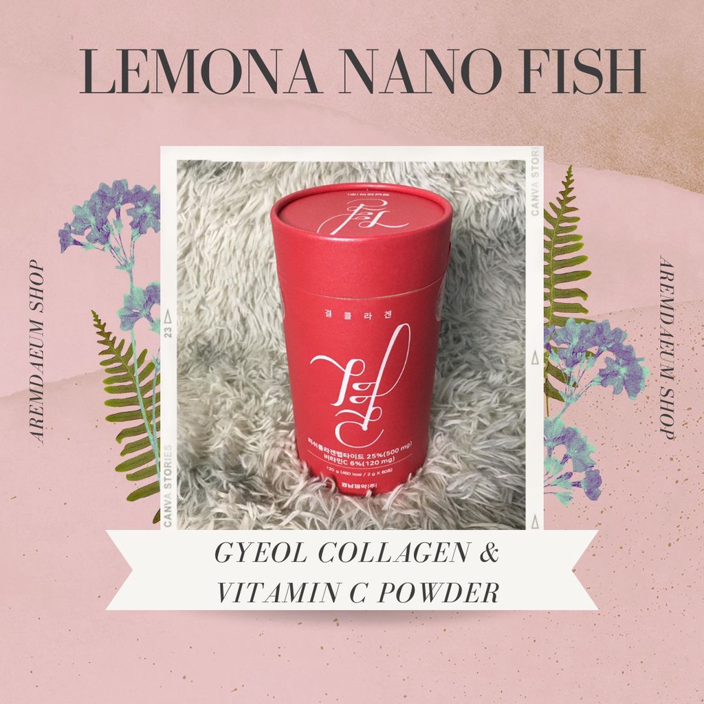 LEMONA KOREA NANO FISH GYEOL COLLAGEN 500MG & VITAMIN C POWDER 2G