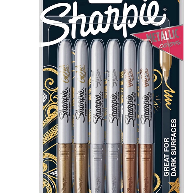Sharpie Metallic Marker Fine Point Gold Silver Bronze Shopee Philippines