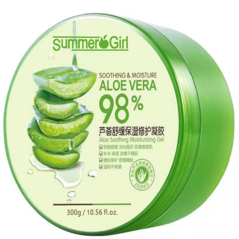 100 Original Summer Girl Aloe Vera Soothing Gel 300ml Nature Republic
