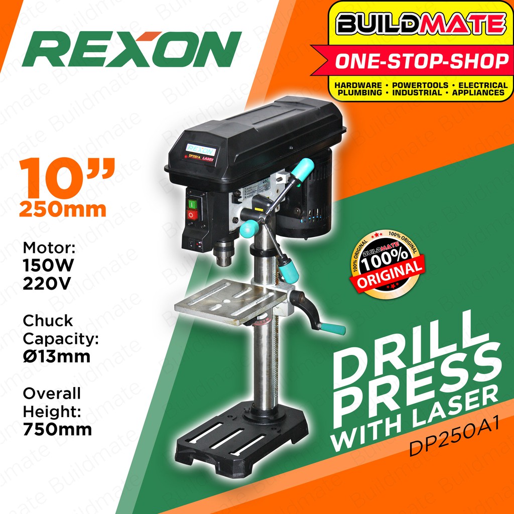 REXON Made in Taiwan Heavy Duty 13mm Drill Press with Laser Floor 150W