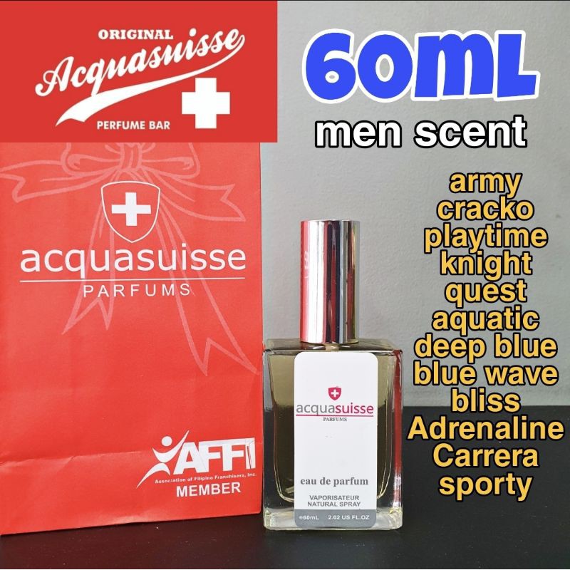 🇨🇭 ACQUASUISSE PERFUME (MEN) 60ML Shopee Philippines