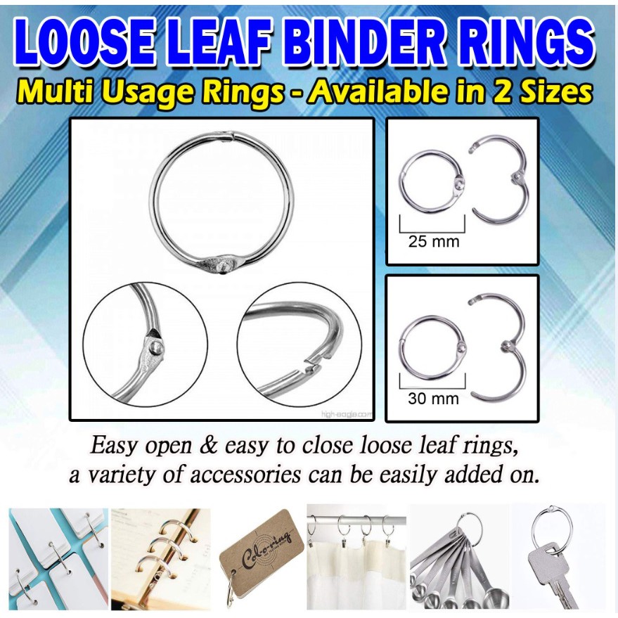 Binders & Binder Accessories Stationery & Office Supplies or Office kuou 80 Pieces Binder Ring