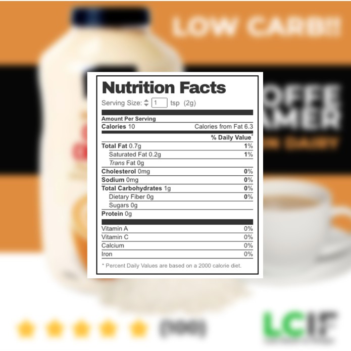 Coffee Buddy Non Dairy Creamer Nutrition Facts Besto Blog