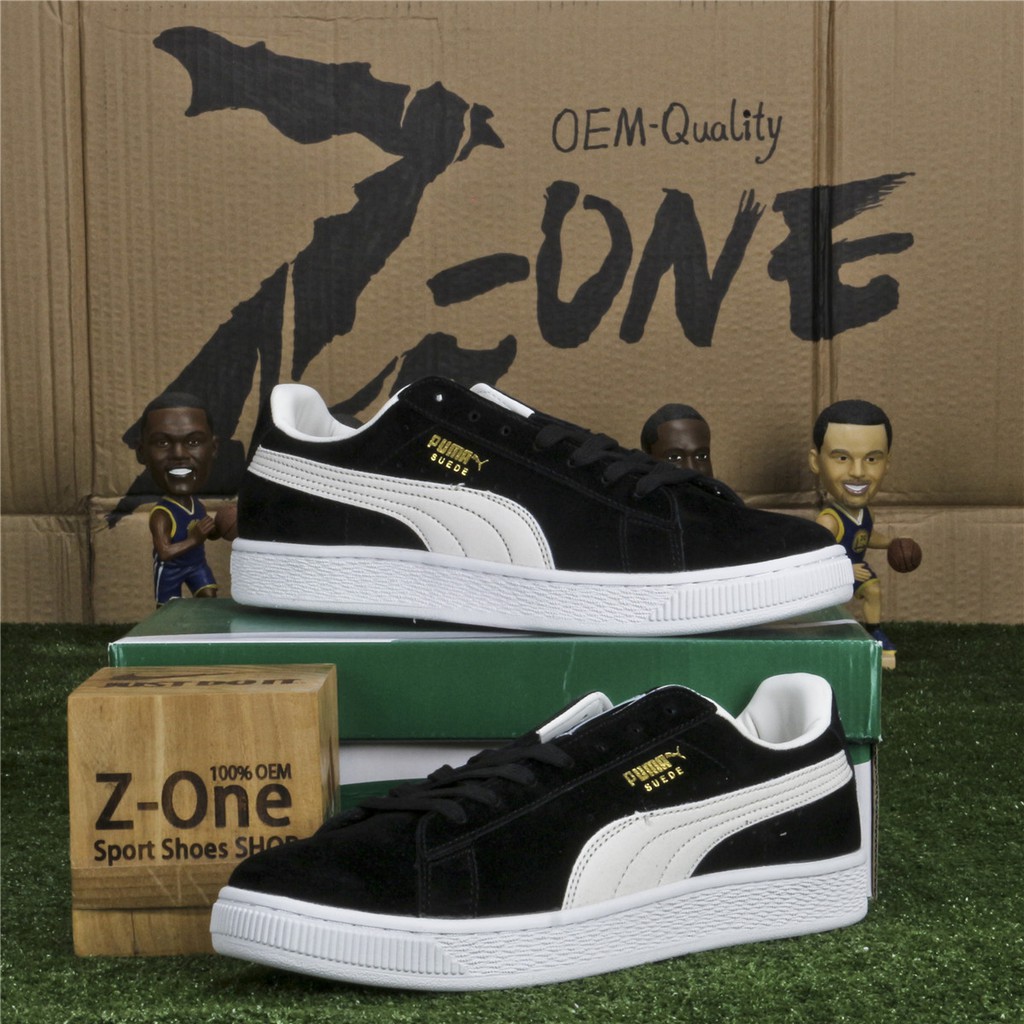 PUMA Suede Classic Casual shoes for Women men Black/Beige Shopee Philippines