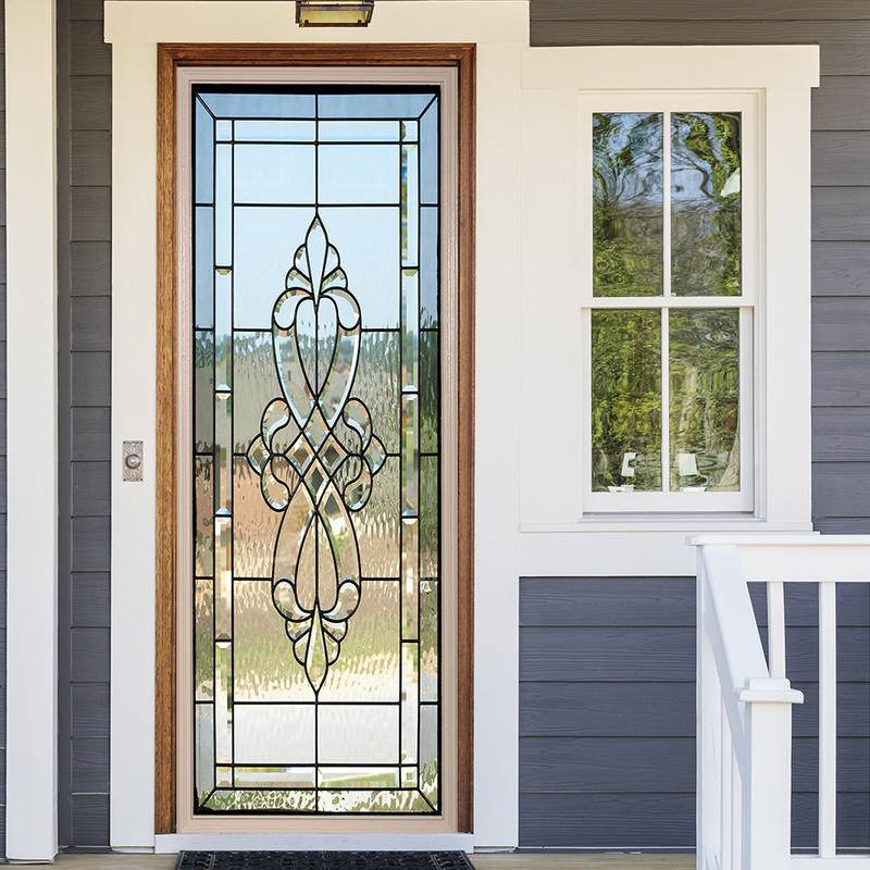 Stained Imitation Glass Door Stickers Waterproof Selfadhesive Poster