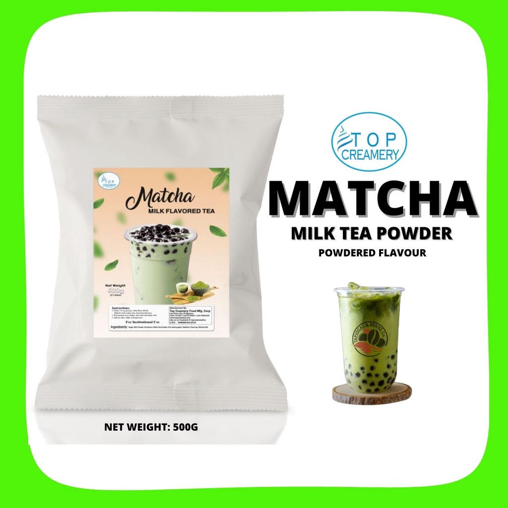 Top Creamery Matcha Powder 500g Shopee Philippines