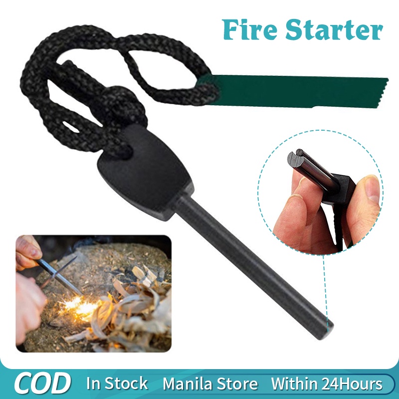 Fire Starter Outdoor Survival Magnesium Flint Stone Camping Equipment