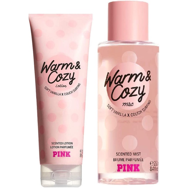 Victoria's Secret PINK Warm and Cozy Body Mist and Lotion Gift Set Shopee Philippines