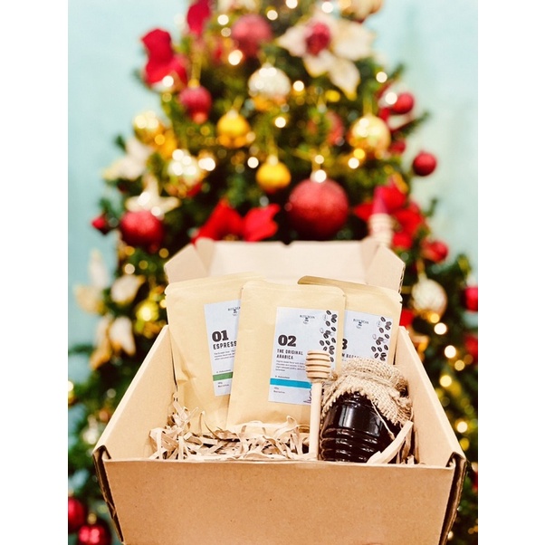 Premium Drip Coffee Gift Set with Palawan Pure Honey and Wood Honey