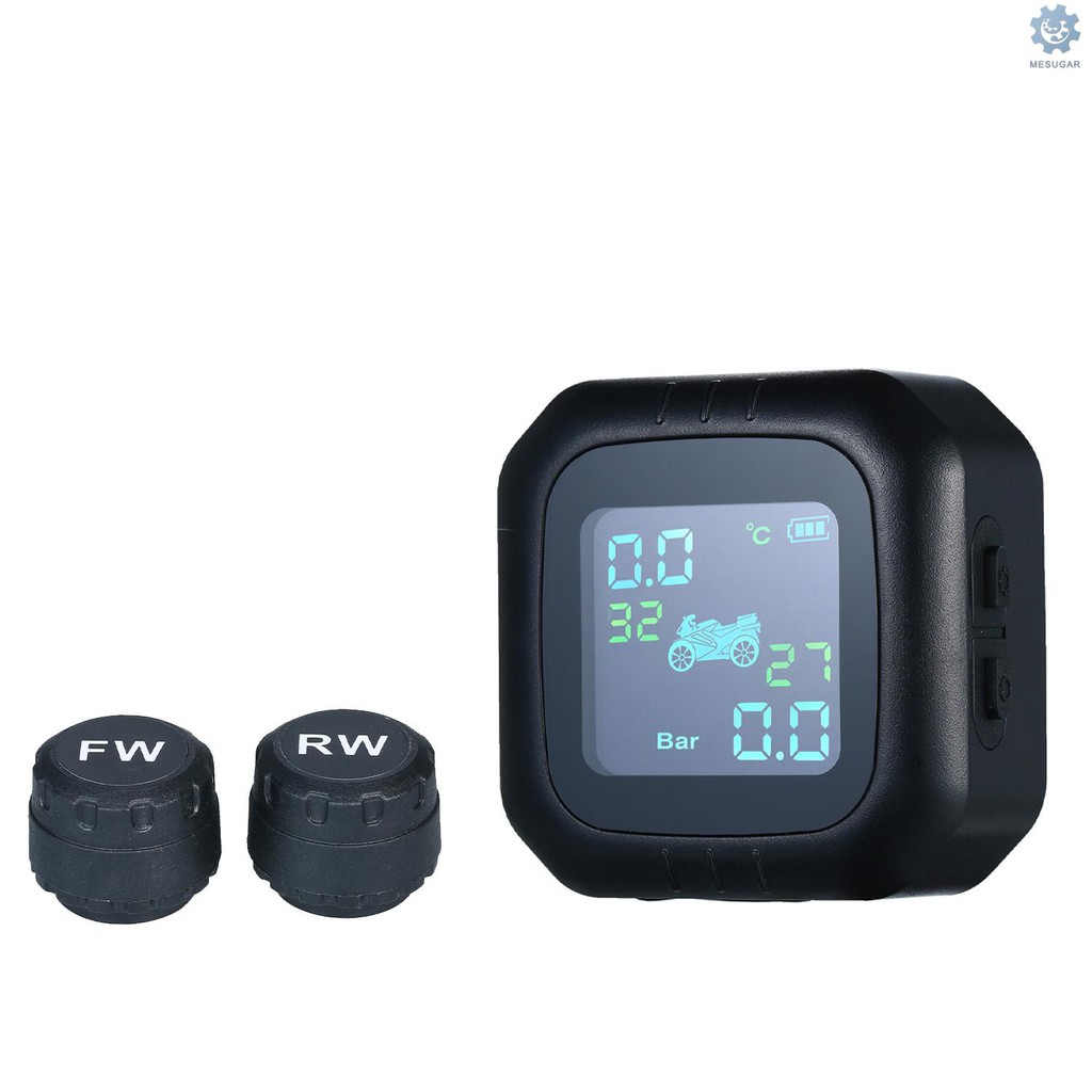 M^S Ready Stock Motorcycle Tire Pressure Monitoring System Wireless Motorcycle TPMS Tires Motor