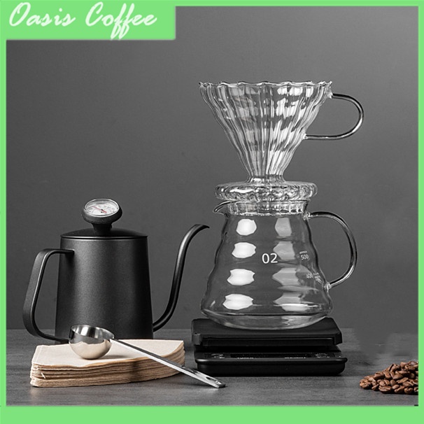 Drip Coffee Set Coffee Dripper Gooseneck Kettle Pour OVer Coffee Set Coffee Drip Set Shopee