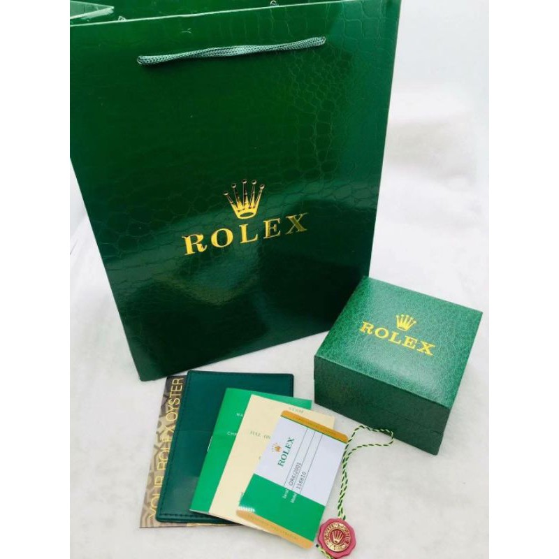 Rolex package box tag manual paper bag Shopee Philippines