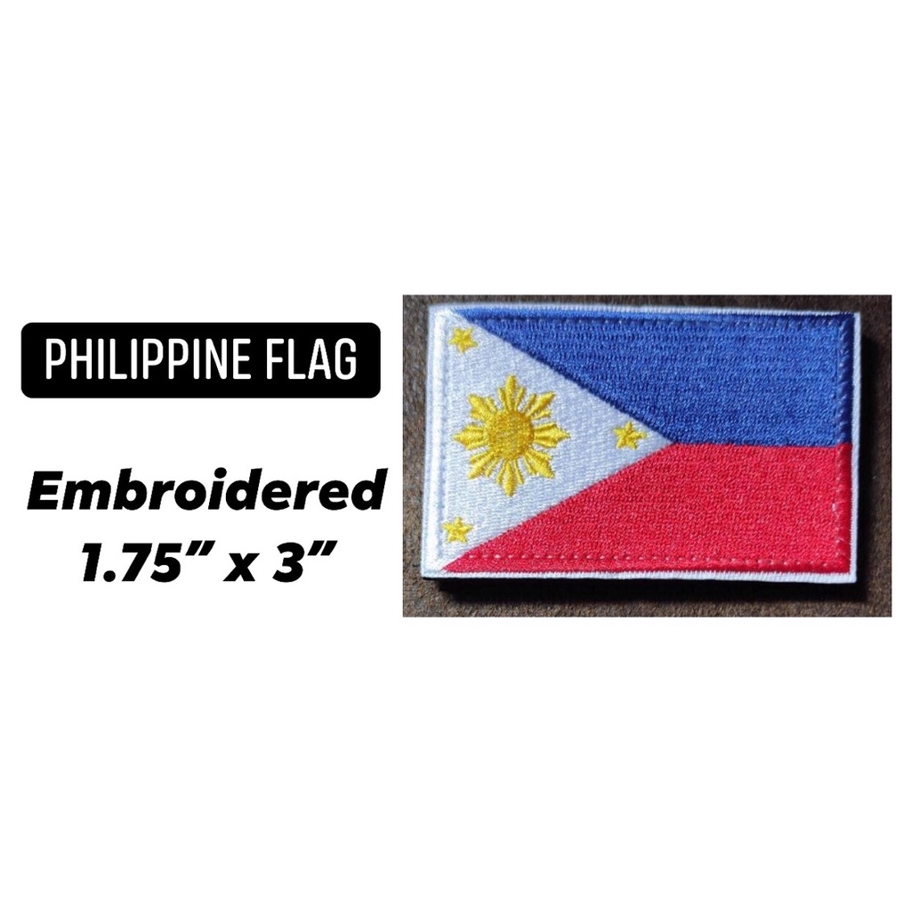 Philippine Flag Embroidery Patch Shopee Philippines