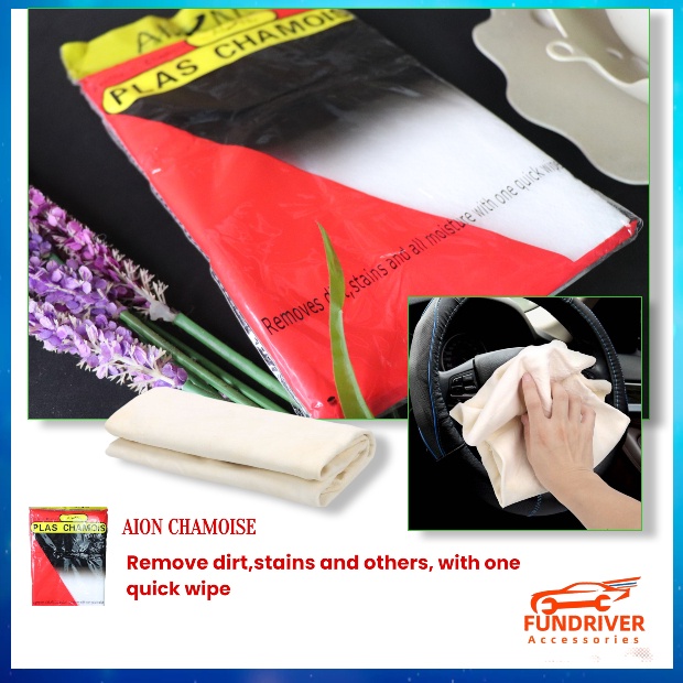 AION Synthetic Chamois Plas Chamois Car Cleaning Microfiber High