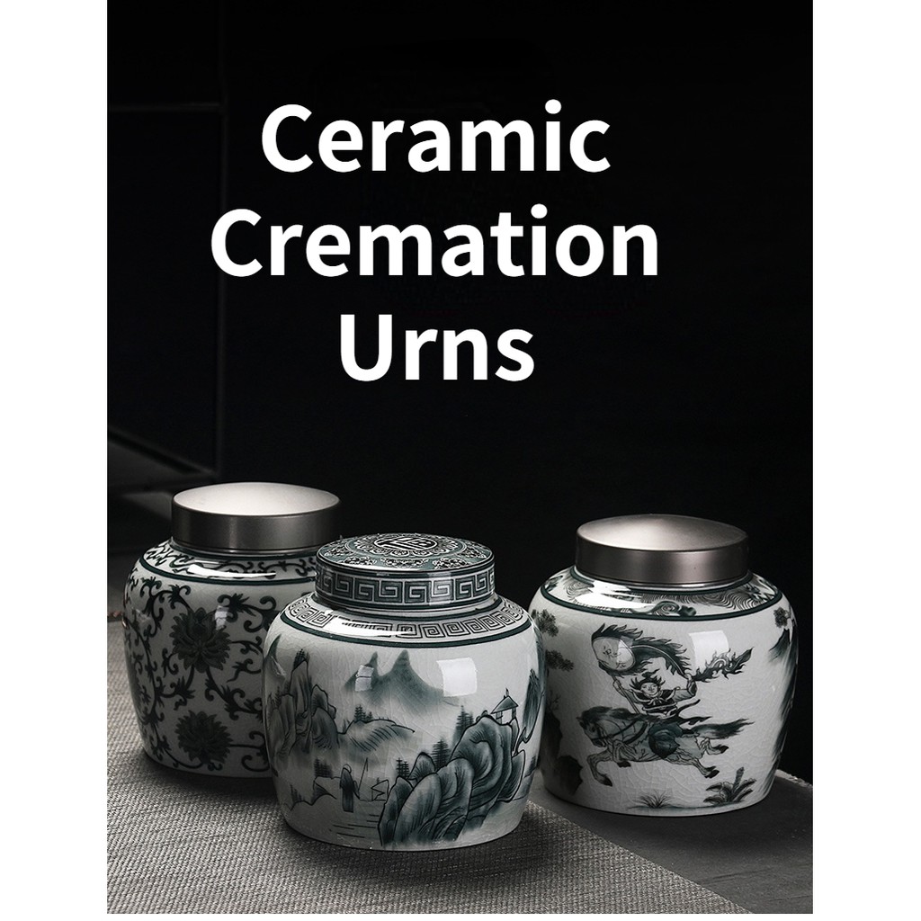 Ceramic Cremation Urns Keepsake Urn Funeral Urns for Human Ashes Dog
