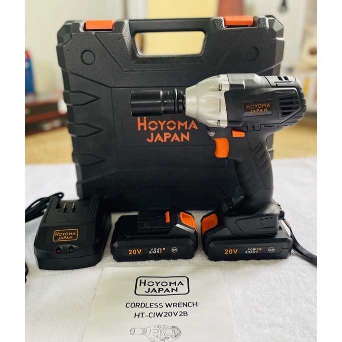Hoyoma Japan Cordless Impact Wrench 20V with 2 batteries Shopee