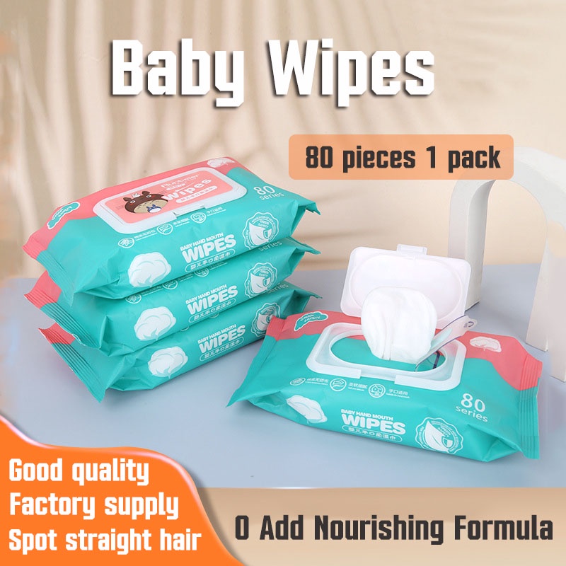 Zihang Organic Baby Wipes 80 Sheets Per Pack wipes for baby babies wipe (No added alcohol
