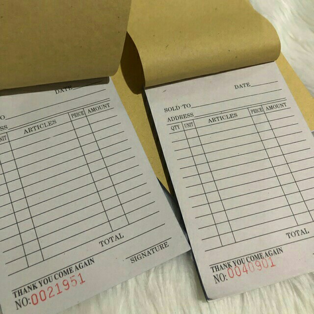 Carbonless Receipt Resibo With Carbon/Receipt paper Shopee Philippines