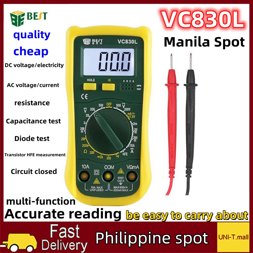 BEST VC830L Digital Multimeter Multi Tester Multi Tester buzzer