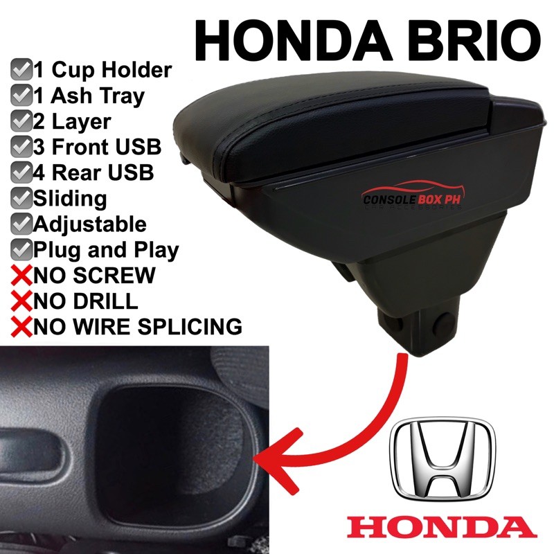 HONDA BRIO OEM Armrest Console box Shopee Philippines