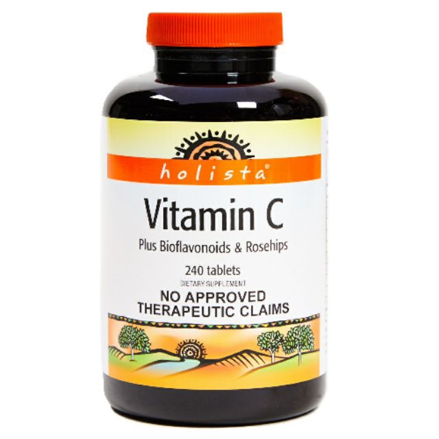 ORIGINAL Holista Vitamins C Plus Bioflavonoids & Rosehips 240 Tablets