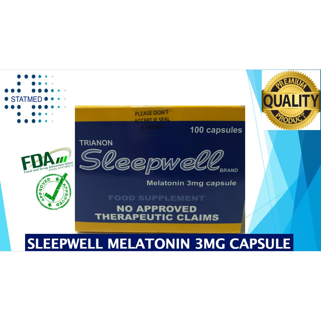 Sleepwell Melatonin Capsule [10s, 20s, 30s] Expiration Date November