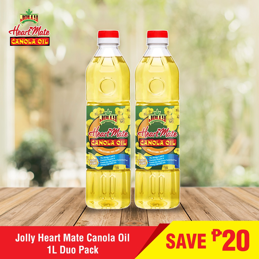 Jolly Heart Mate Canola Oil Duo Pack 1L Shopee Philippines