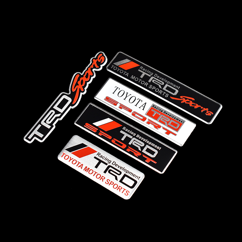 Car Styling 3D Metal Racing Development TRD Sticker Emblem Decal For