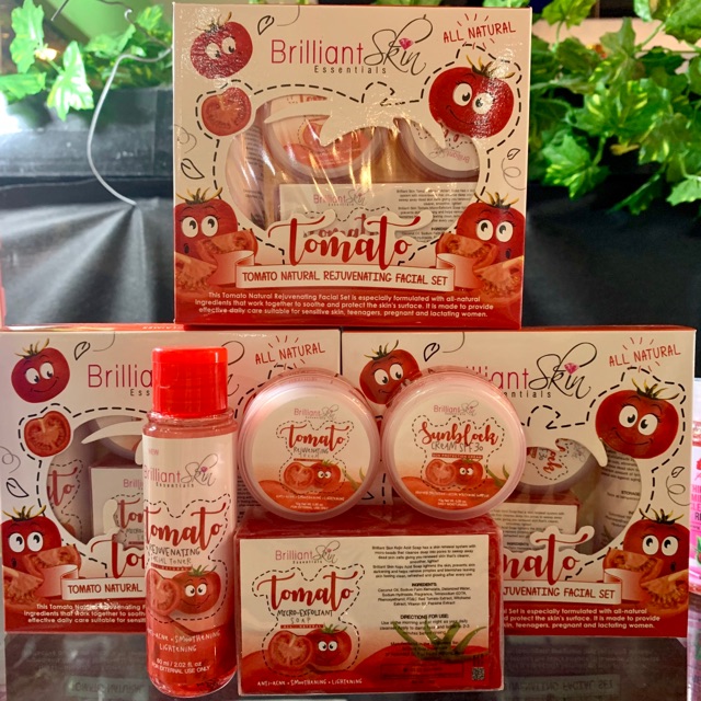 Original Brilliant Tomato Rejuvenating Facial Set Shopee Philippines