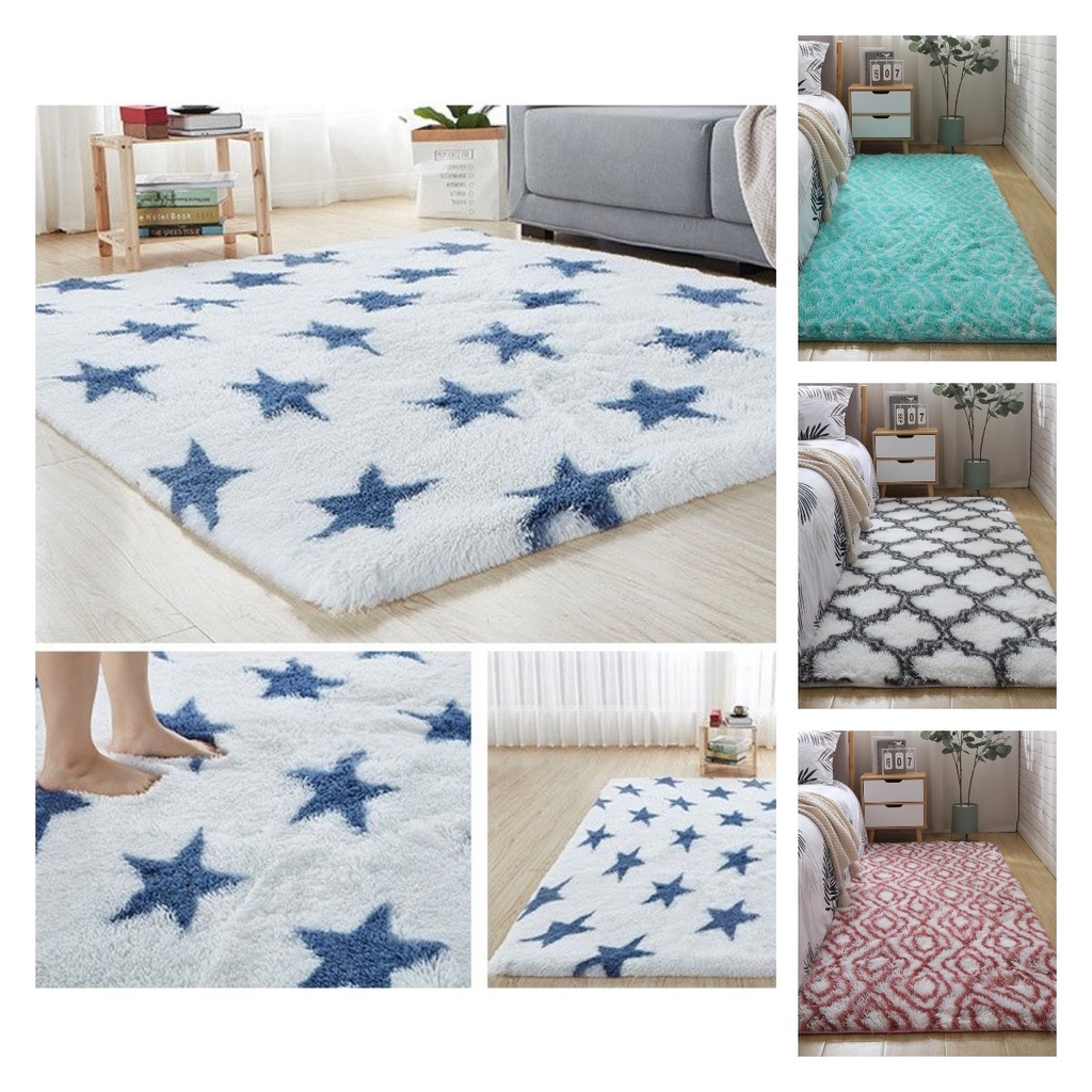 150x180cm Soft Carpet AntiSlip Shaggy Soft Carpets Floor Cushions For Bedroom Living Room Mat