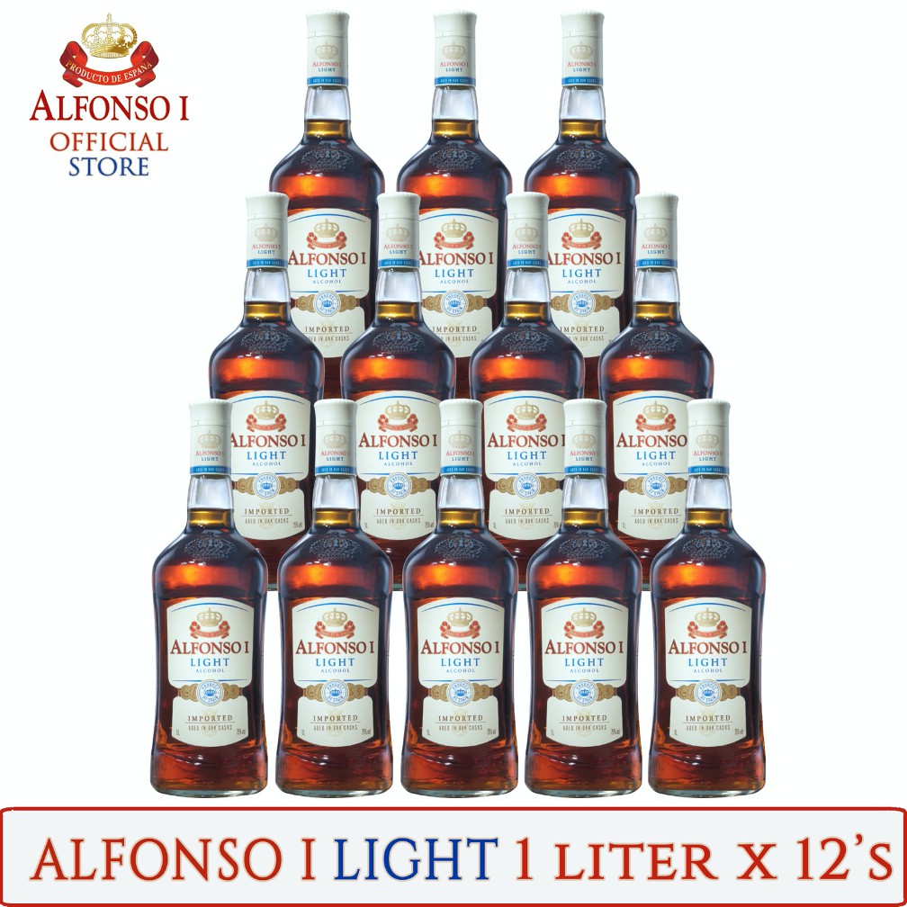 Alfonso Light 1 Liter Brandy in 12's Shopee Philippines
