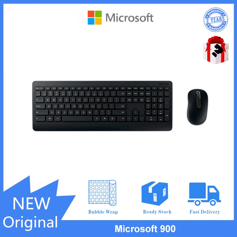 Microsoft Wireless Desktop Set 900, wireless USB keyboard and mouse, office keyboard Shopee