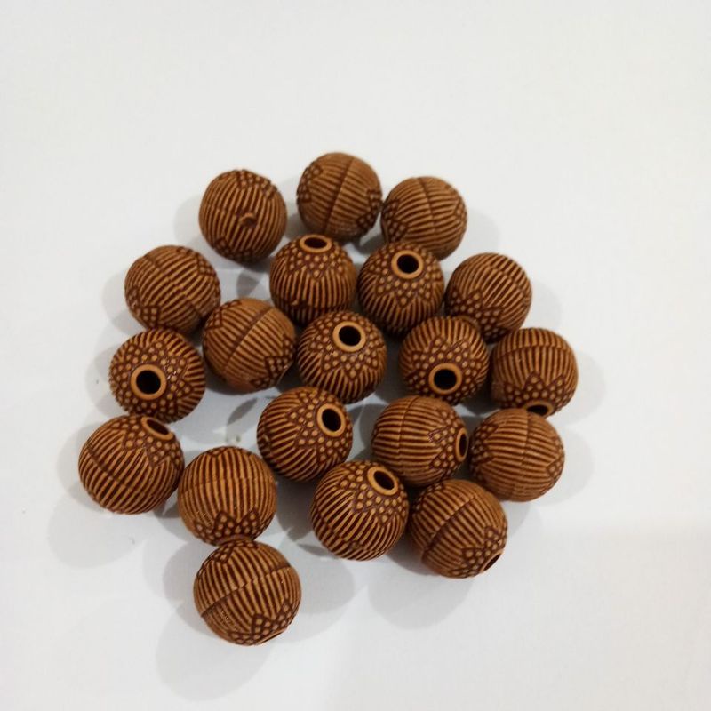 10MM Round Wood Beads (20Pcs) Shopee Philippines